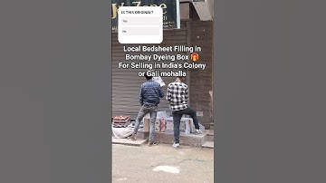 Local Bedsheet Filling in Bombay Dyeing Box, Beware of fake products #shorts #viral #trending #short