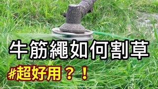 【cc字幕】牛筋繩如何割草如何挑割草刀具割草機除草grass cutter慢動作慶穗農機