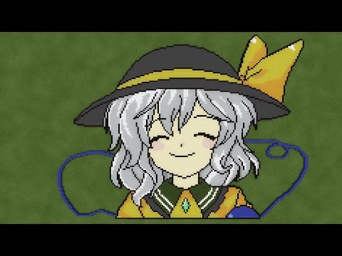 マイクラpe ギリアムが作るドット絵 東方編 Youtube