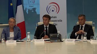 Emeutes Macron Annonce Le Déploiement De Moyens Supplémentaires Pour Le Maintien De Lordre