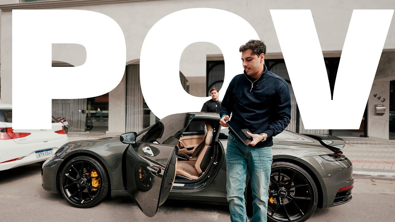 POV: um empreendedor online de 24 anos fazendo negócios em Balneário Camboriu