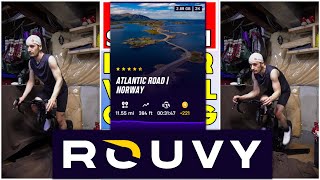 Cycling the Atlantic Road in Norway on Rouvy | Wahoo Kickr Bike V2