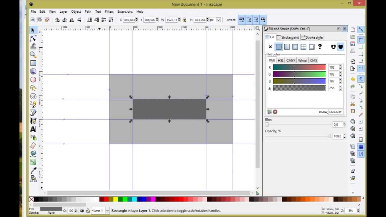 Como criar arte para o canal do Youtube com Inkscape Parte 1 de 3 - YouTube