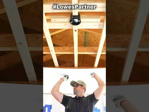 DIY porch ceiling makeover with vinyl soffit from Lowe’s! #LowesPartner #LowesProject #ad