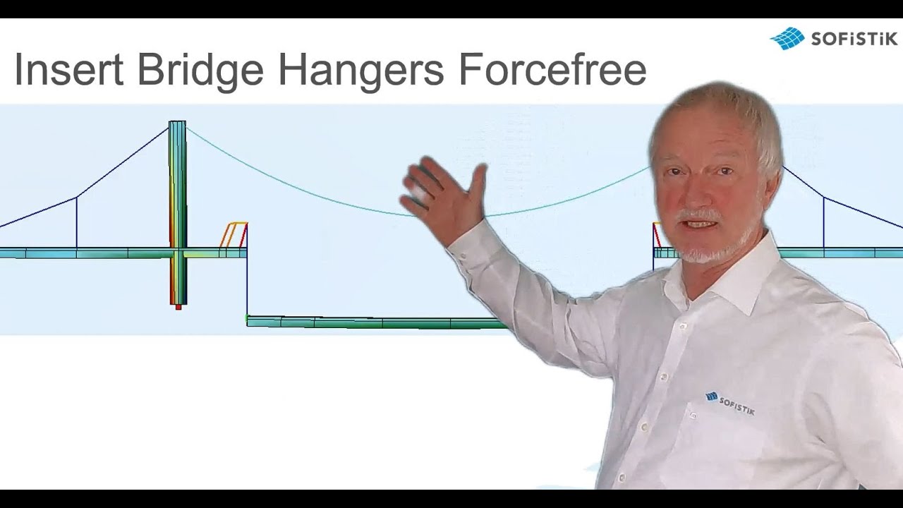 Suspension Bridge Hanger Installation in SOFiSTiK - YouTube