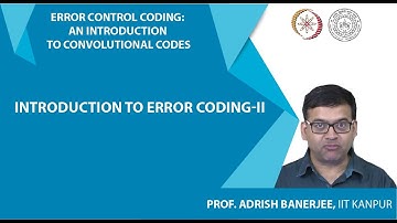 Introduction to Error Coding-II