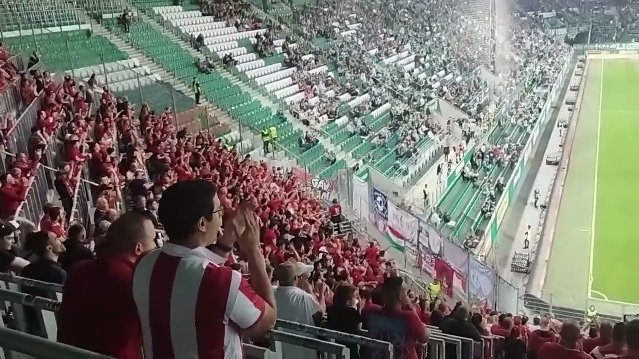 Rapid Wien-DVSC: szurkolás