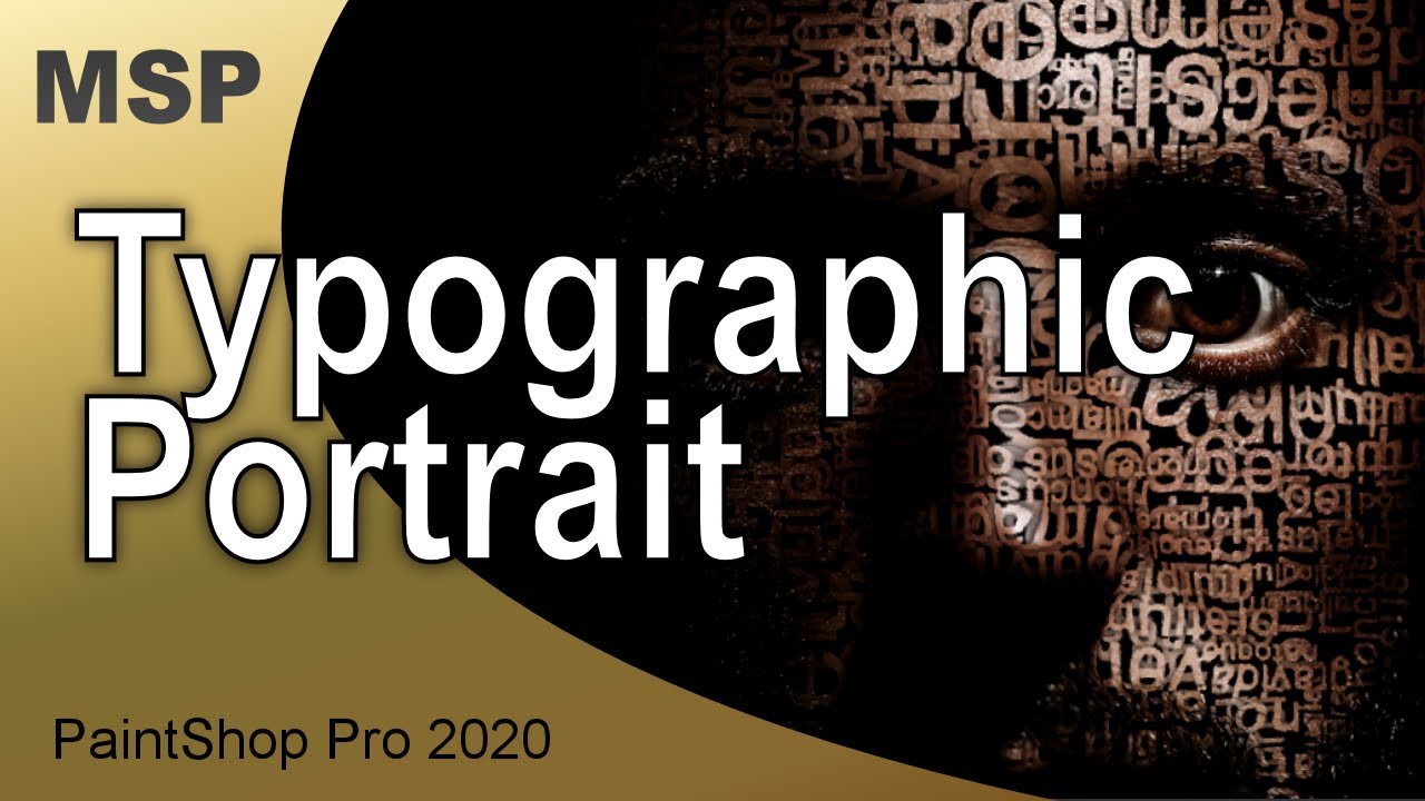 Typographic Portrait - Tutorial - PaintShop Pro