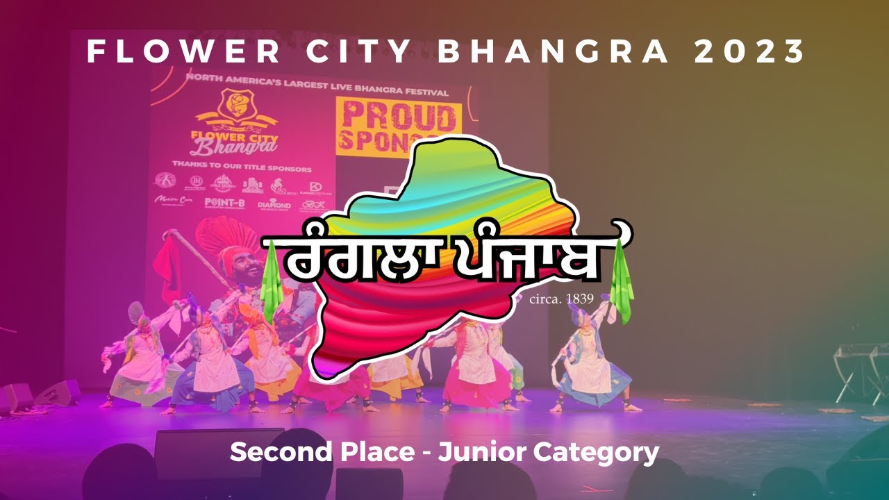 Rangla Punjab   Second Place Junior Category  Flower City Bhangra 2023