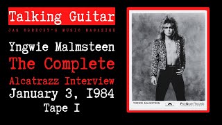 Yngwie Malmsteen: The Complete 1984 Alcatrazz Interview  Tape 1