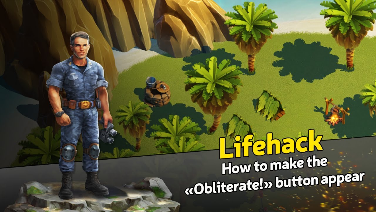 Tropic Storm. How to make the «Obliterate!» button appear.