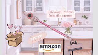 UNBOXING & REVIEWING VIRAL PINK CORDLESS DIGITAL VACUUM FROM AMAZON! |#homeika #amazon #cleantok