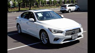 2020 INFINITI Q50 3.0t LUXE RWD Walk Around and Info