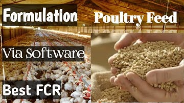 Broiler finisher feeding formula prepared on software Part-2