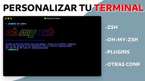 Configurar y personalizar nuestra TERMINAL, instalar ZSH y configurar con OH-HY-ZSH