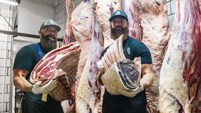 Pulling a Beef Flank Steak! So satisfying. #shorts #shortsvideo #beef # butcher 