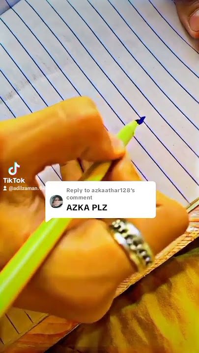 Azka name video hay Aftabi calligrapher #art #handwriting #handwriting #calligraphy