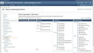 Customizing the menu in Rational Quality Manager 4.0.3