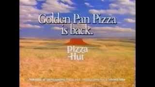 80's Ads: Pizza Hut Golden Pan Pizza 1987