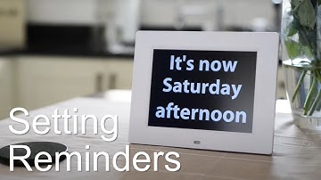 Rosebud Reminder Clock - Setting Reminders