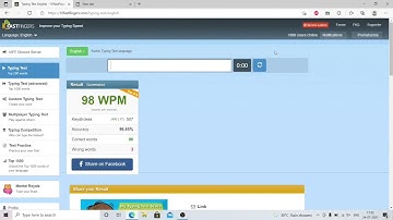 Was trying to reach 100WPM but ended up with 98WPM ! #typing