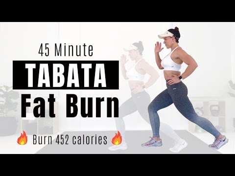 TABATA CIRCUIT FOR FAT LOSS - 45 Minute High Intensity HIIT 🔥🔥Burn 452 Calories🔥🔥