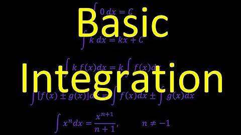 5.2C Basic Integration Techniques