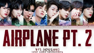 BTS (방탄소년단) ↱ AIRPLANE PT. 2 ↰ 8 members ver. (Karaoke) [Color coded lyrics Han|Rom|Eng]