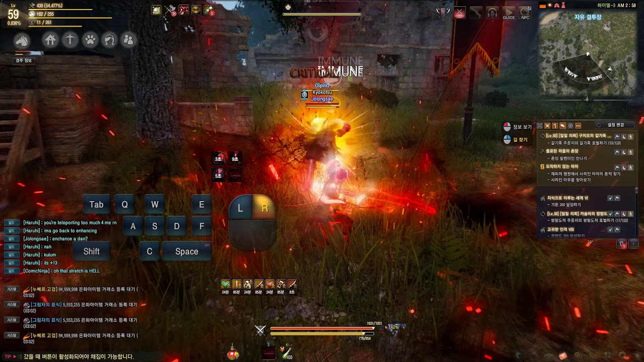 Black Desert Online Lahn (RAN) All Awakening Skills Showcase YouTube