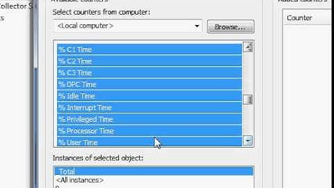 Using Windows PerfMon