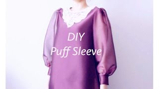DIY Puff Sleeve Top / 服作り / 옷만들기 / 手作教學 / Costura / Sewing Tutorialㅣmadebyaya