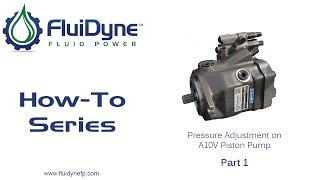 How To Change Pressure Adjustment on A10V Piston Pump - Part 1