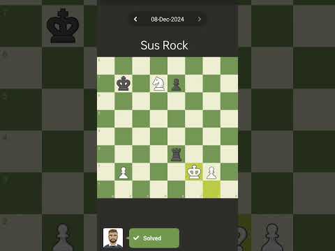 Sus Rock |•| 8 December 2024 chess.com puzzle solved ?♟️
