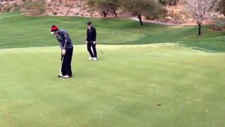 Zane thomas UNLV golf birdie putt hole3 rnd1 LMU Higgins Reflection Bay 2/1/16