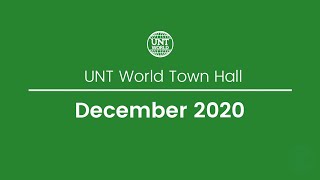 UNT World Town Hall December 2020
