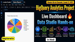 57 | BigQuery Analytics Project + Live Dashboard 🔥 Data Studio Hands-on | GCP Level-2