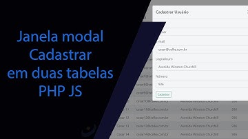 Como criar a janela modal cadastrar com PHP e JavaScript em duas tabelas