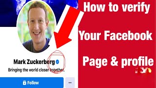How to verify a Facebook account and page with a blue badge