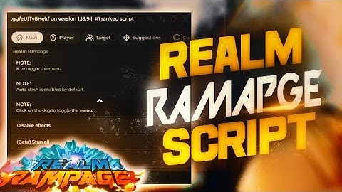 Realm Rampage script – (no m1 cooldown)