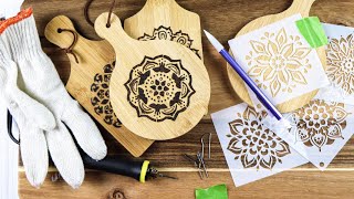 : How to Wood Burn Using Carbon Paper Tracing #diy #woodburning