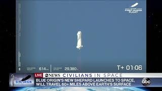 Watch the launch: Blue Origin's Bezos reaches space on 1st passenger flight