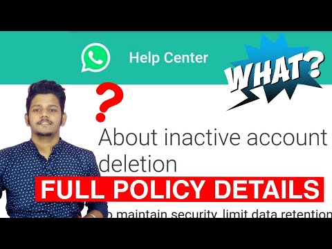 Whatsapp Deletes Inactive User's Account Without Prior Notice - New @WhatsApp Policy