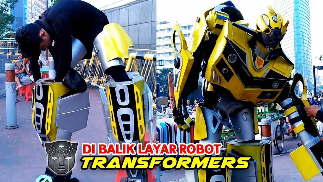 KEREENN Begini Cara Pakai Kostum Robot Transformers 