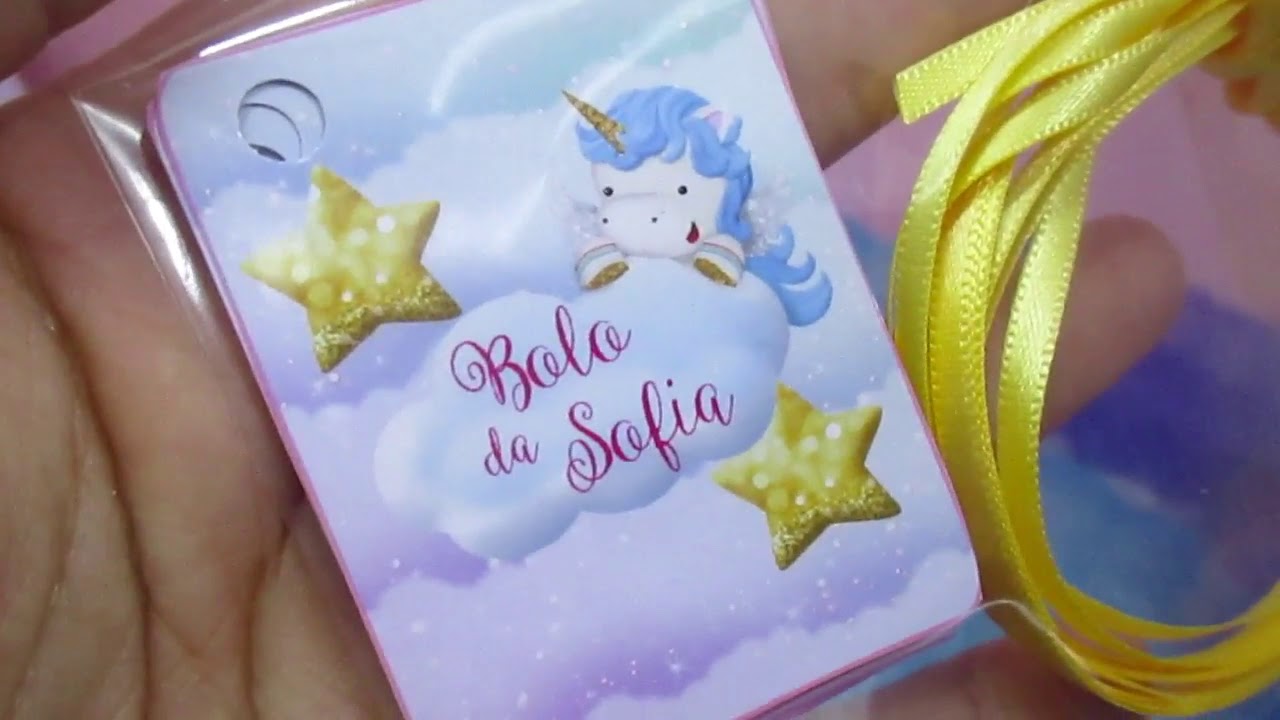 Preparativos Festa Unicórnio #Festa do Pijama #Sofia7anos #Bolofake #Convite #Lembrança - YouTube