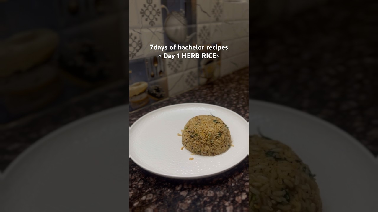 Butter garlic herb rice 🍚 left over rice rescue, perfect for bachelors. A quick 10mins fix! 