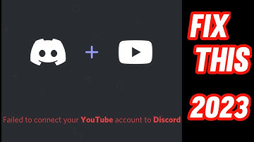 HOW TO FIX FAILED TO CONNECT YOUR YOUTUBE ACCOUNT TO DISCORD (2023)
