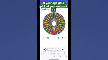 If your age gets picked your out part 16 #shorts #spinthewheel