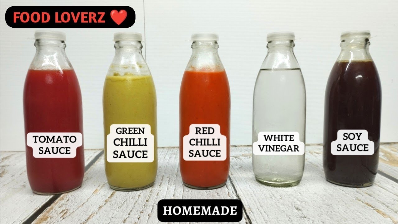 Tomato Ketchup Chilli & Soya Sauce Vinegar Homemade Sauce Recipe YouTube