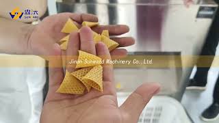 Cereal Flour Made Crispy Snacks Bugles Chips Manufacturing #Machine Doritos Tortilla Production Line