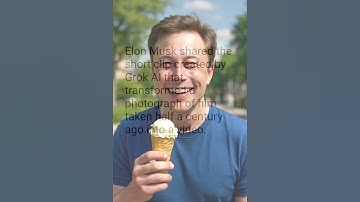 Elon Musk’s 50-Year-Old Photo Transformed into Video by AI! Amazing Grok AI Magic